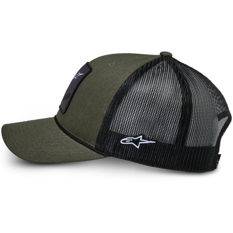 Cappellino Alpinestars con stivale verde-nero