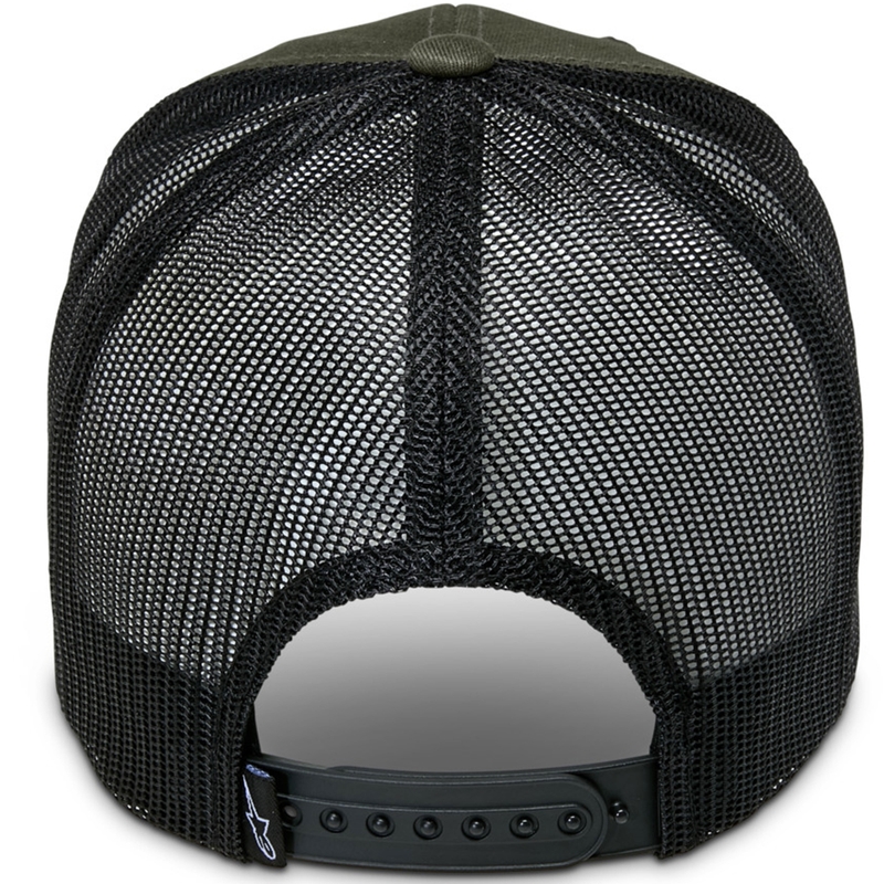 Cappellino Alpinestars con stivale verde-nero