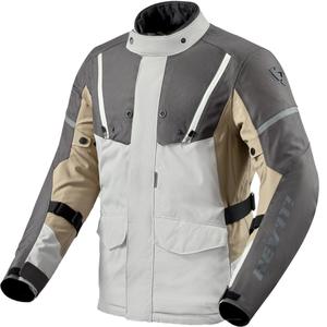Giacca da moto Revit Horizon 3 H2O grigio-sabbia