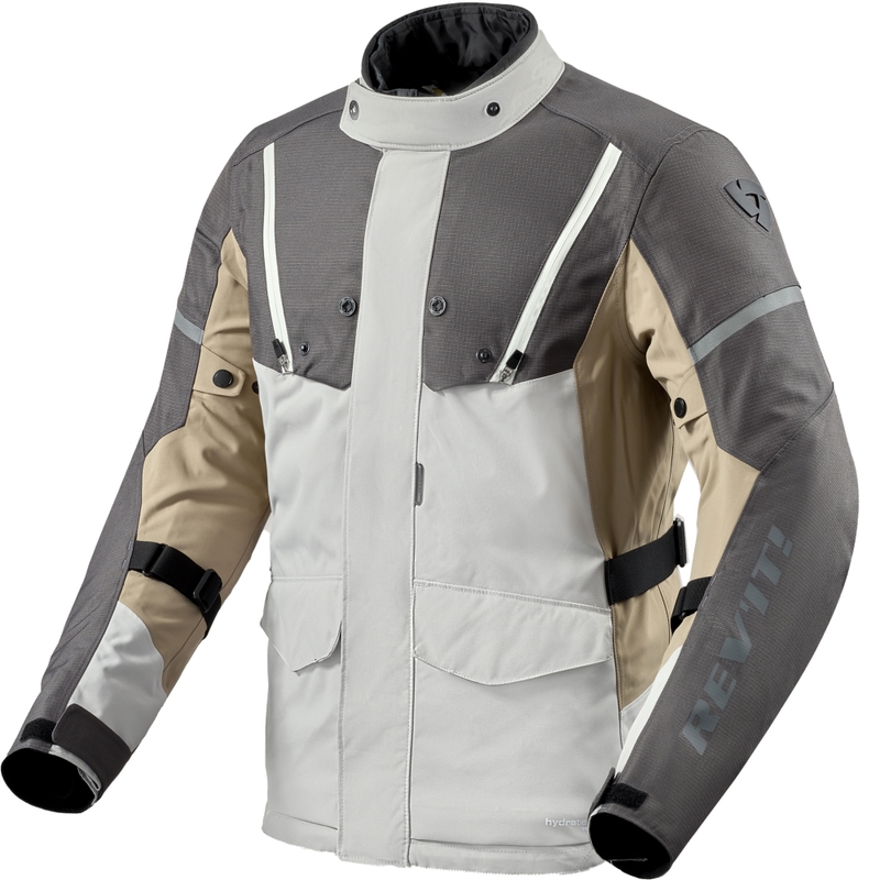 Giacca da moto Revit Horizon 3 H2O grigio-sabbia