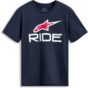 Maglietta Alpinestars Ride 4.0 CSF blu-bianco-rosso