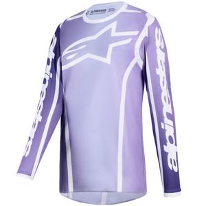 Maglia da motocross da donna Alpinestars Stella Fluid Apex viola-bianca