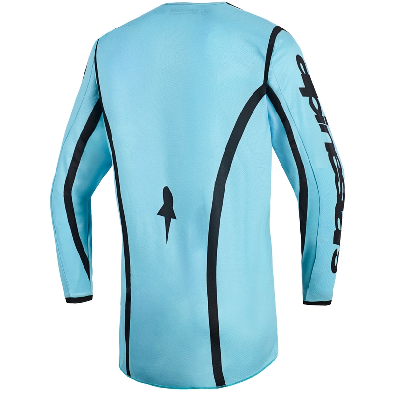 Maglia da motocross da donna Alpinestars Stella Fluid Apex Turchese-Nero