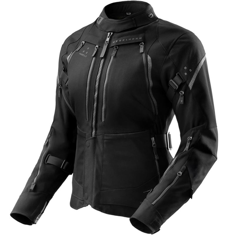 Giacca da moto da donna Rebelhorn Hardy 3.0 nera