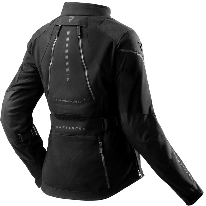 Giacca da moto da donna Rebelhorn Hardy 3.0 nera