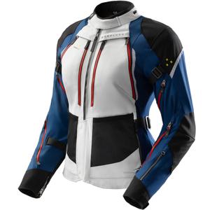 Giacca moto da donna Rebelhorn Hardy 3.0 blu-grigio-rosso