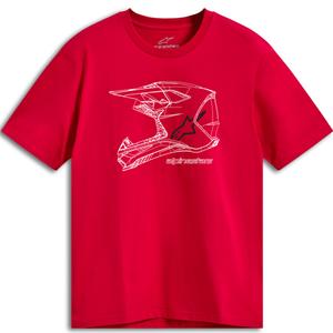 Maglietta Alpinestars MX Helmet CSF rossa
