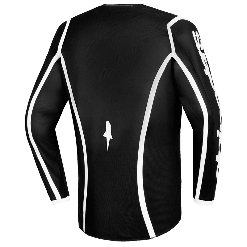 Maglia da motocross per bambini Alpinestars Fluid Apex nera-grigia