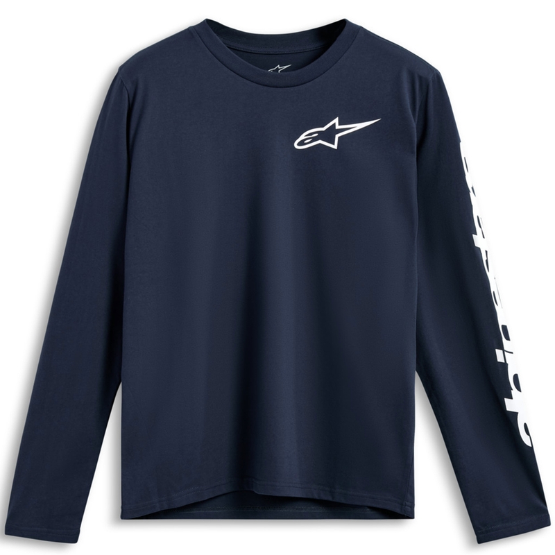 Maglietta a maniche lunghe Alpinestars Trackside CSF blu