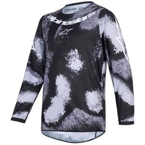 Maglia da motocross per bambini Alpinestars Fluid Lahnd - Grigio-Camo
