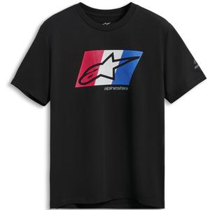 Maglietta Alpinestars Global CSF nera-rossa-bianca-blu