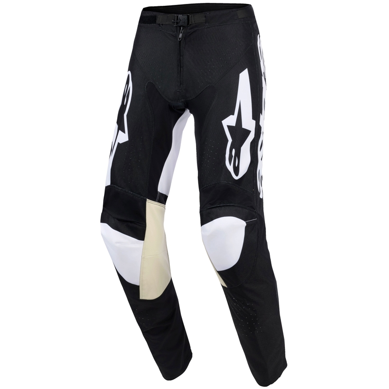Pantaloni da motocross Alpinestars Racer Air Riway neri-bianchi