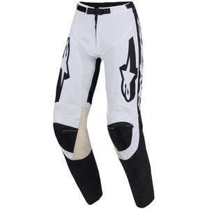 Pantaloni da motocross Alpinestars Racer Riway bianco-nero