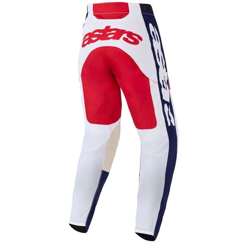 Pantaloni da motocross Alpinestars Racer Riway bianco-blu-rosso