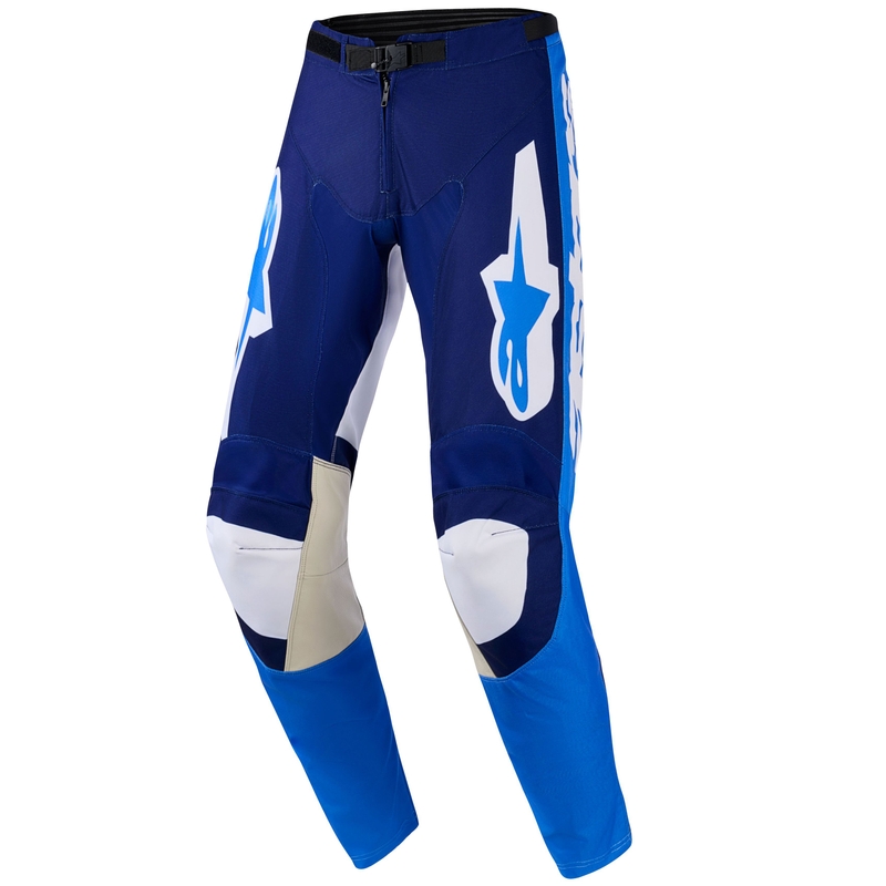 Pantaloni da motocross Alpinestars Racer Riway blu-azzurro-bianco