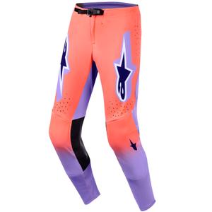 Pantaloni da motocross Alpinestars Supertech Scenz arancio-corallo-viola