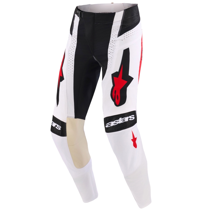 Pantaloni da motocross Alpinestars Techstar Knif neri-bianchi-blu-rossi