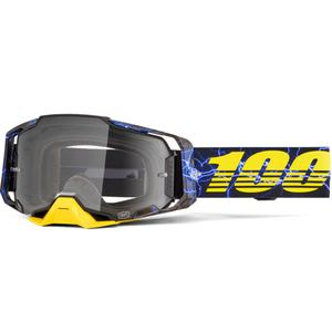 Occhiali da motocross 100% Armega Fury con plexiglass trasparente