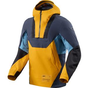 Giacca da moto Revit Blackwater 3 H2O giallo senape-blu