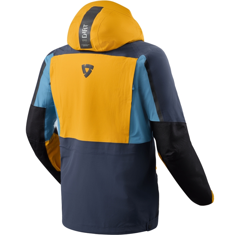 Giacca da moto Revit Blackwater 3 H2O giallo senape-blu