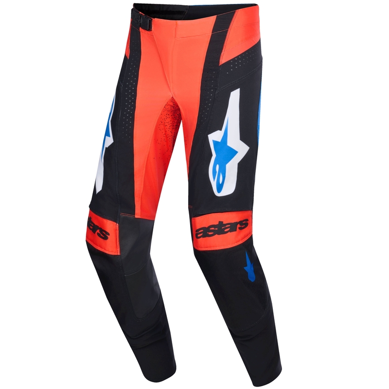 Pantaloni da motocross Alpinestars Techstar Knif arancio-nero-blu