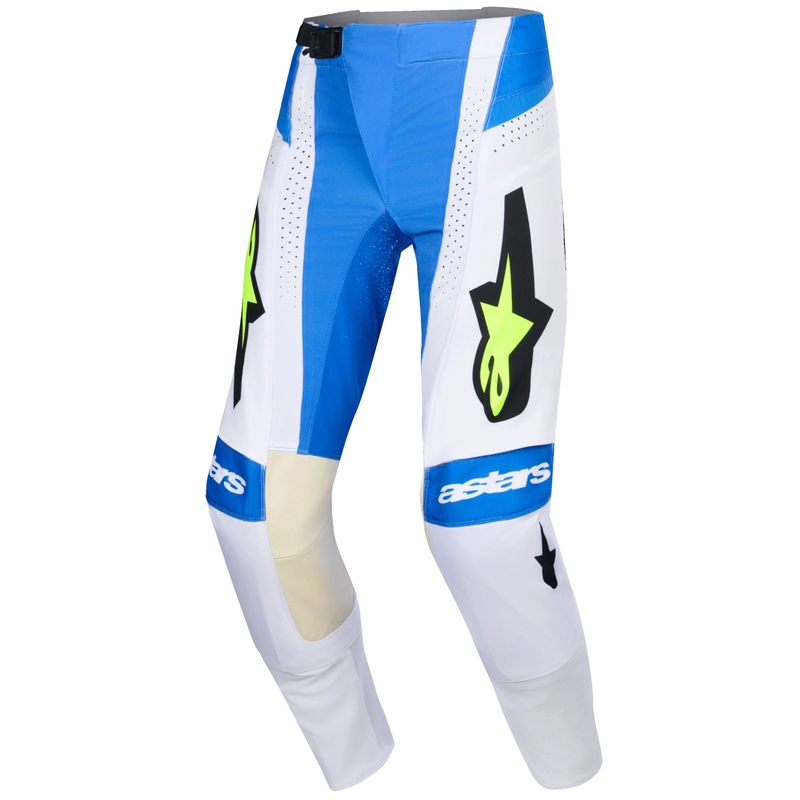 Pantaloni da motocross Alpinestars Techstar Knif blu-nero-giallo fluo