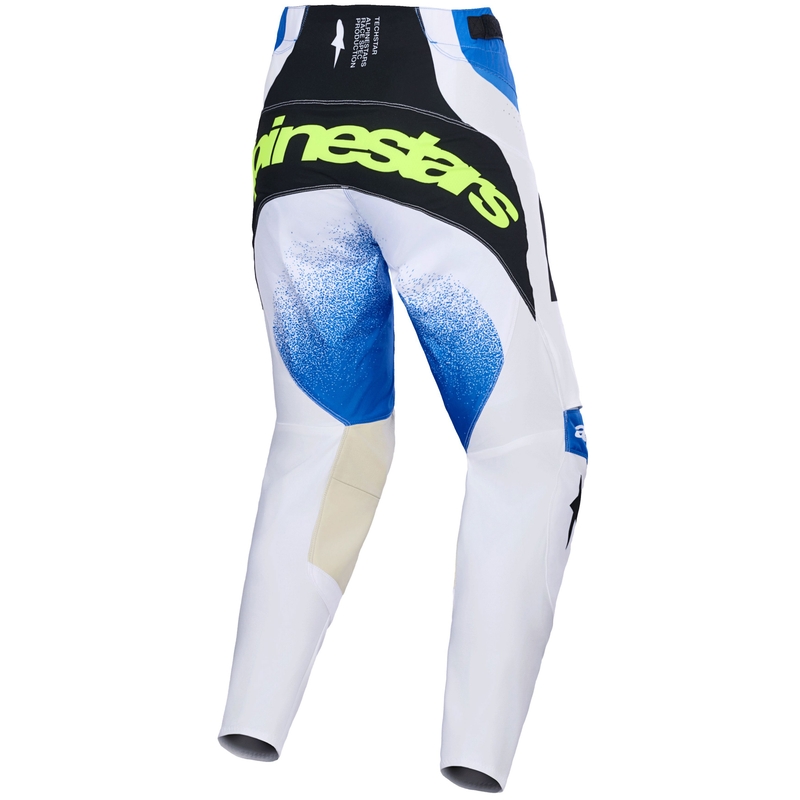 Pantaloni da motocross Alpinestars Techstar Knif blu-nero-giallo fluo