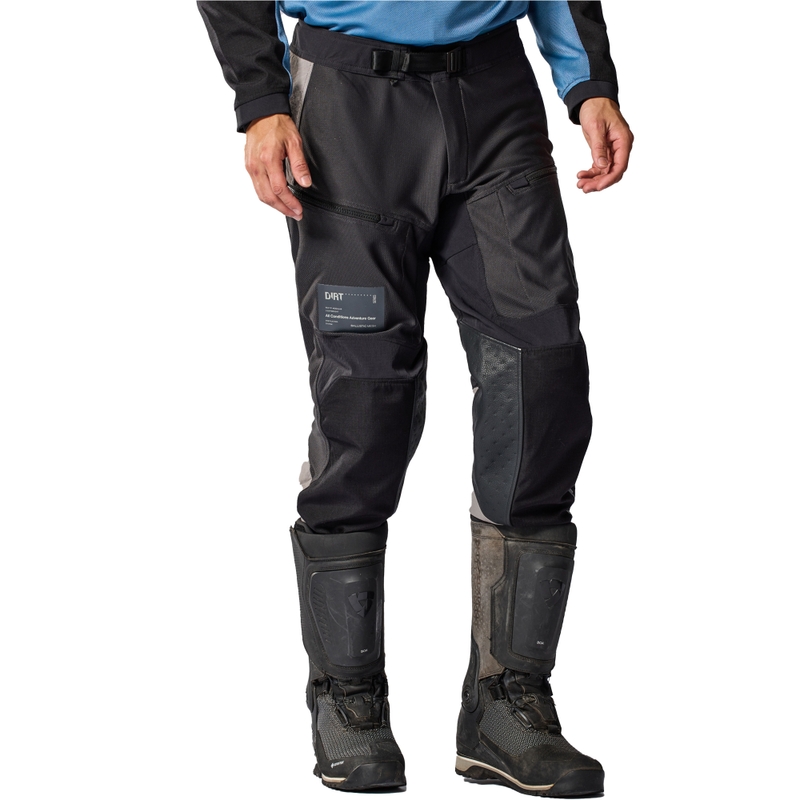 Pantaloni da moto Revit Territory 2 cropped antracite-nero