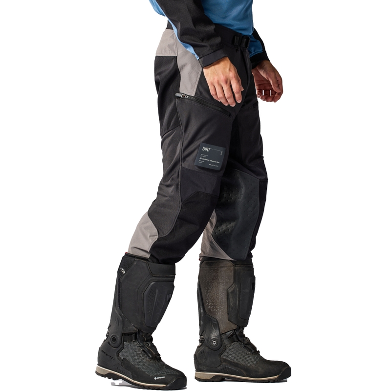 Pantaloni da moto Revit Territory 2 cropped antracite-nero