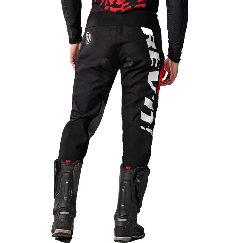 Pantaloni moto Revit Lejano nero-rosso