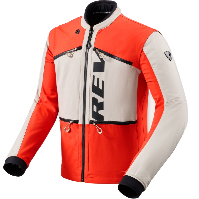 Giacca da moto Revit Morocco Sabbia-Rosso