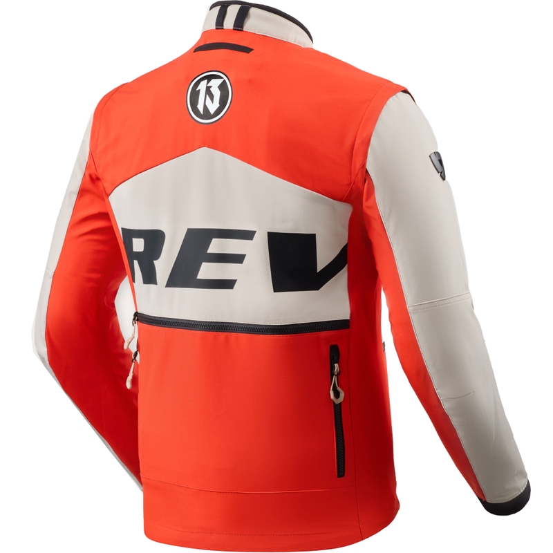 Giacca da moto Revit Morocco Sabbia-Rosso