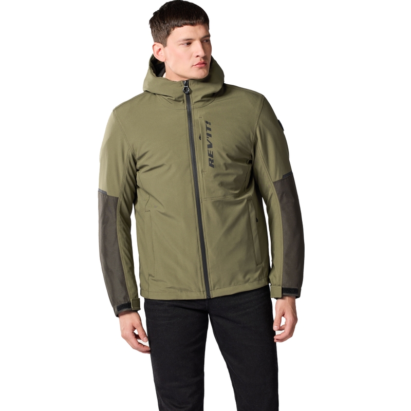 Giacca da moto Revit Traffic 2 H2O Tarmac verde