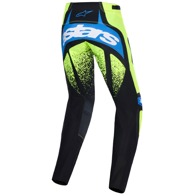 Pantaloni da motocross Alpinestars Techstar Nomur blu scuro-giallo fluo-blu