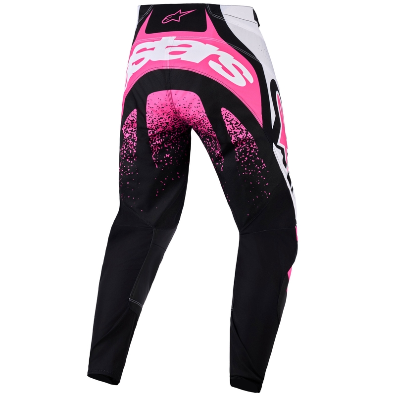 Pantaloni da motocross da donna Alpinestars Stella Techstar Nomur neri-bianchi-rosa