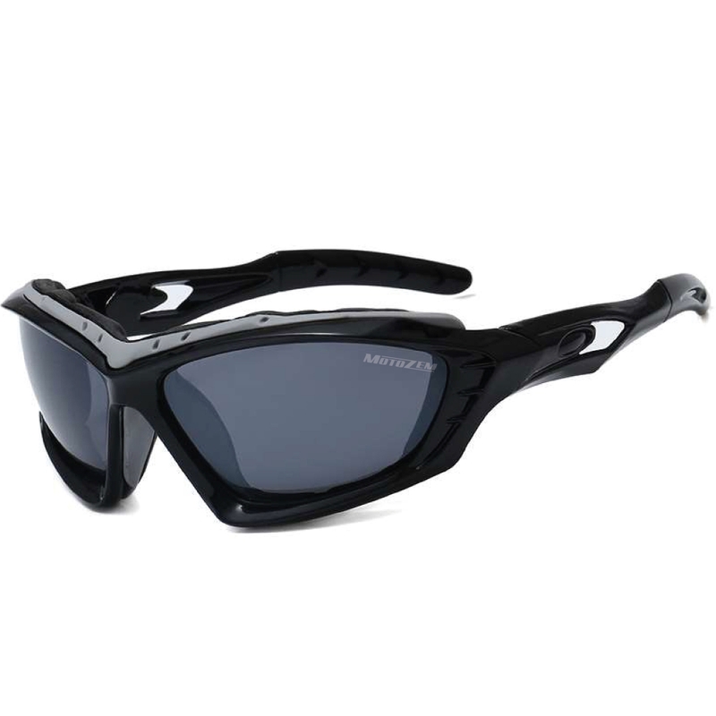 Occhiali da sole per caschi jet MotoZem Drift neri