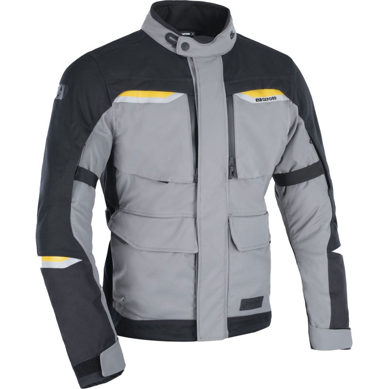 Giacca da moto Oxford Advanced Mondial 2.0 Dry2Dry™ nera-grigia