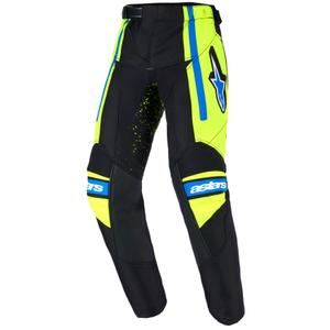 Pantaloni da motocross per bambini Alpinestars Racer Nomur Blu scuro-Giallo fluo-Nero