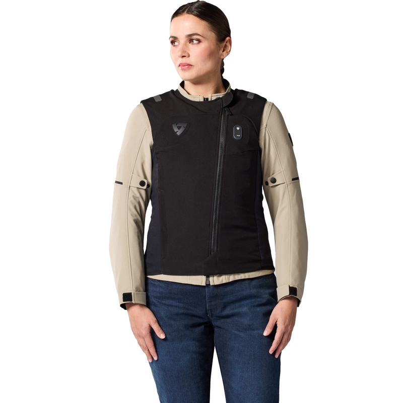 Gilet da moto Revit Avertum Street Tech-Air® con airbag da donna, nero
