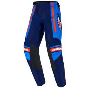 Pantaloni da motocross per bambini Alpinestars Racer Nomur Blu scuro-Arancione-Nero