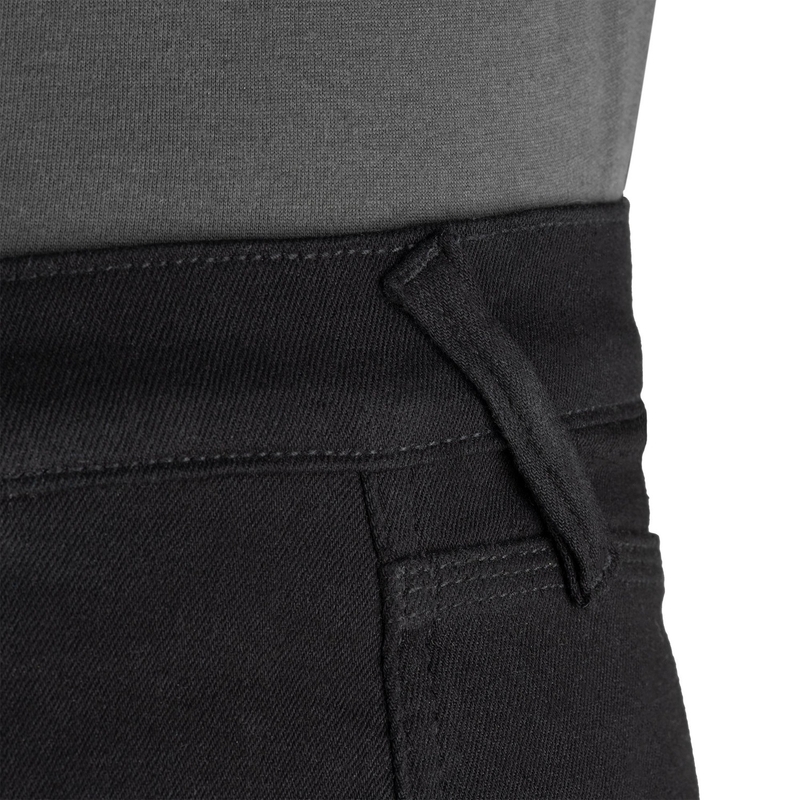 Jeans da motociclista corti AA SLIM FIT SUPER STRETCH JEANS OXFORD ORIGINAL APPROVED neri
