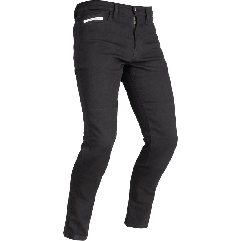 Jeans da motociclista corti AA SLIM FIT SUPER STRETCH JEANS OXFORD ORIGINAL APPROVED neri