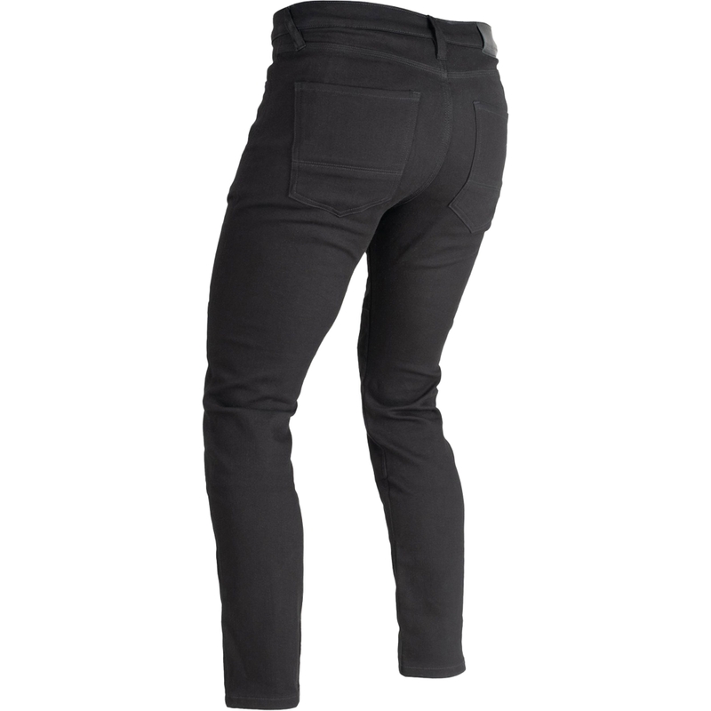 Jeans da motociclista corti AA SLIM FIT SUPER STRETCH JEANS OXFORD ORIGINAL APPROVED neri