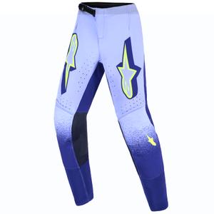 Pantaloni da motocross per bambini Alpinestars Supertech Scenz Viola-Giallo Fluo