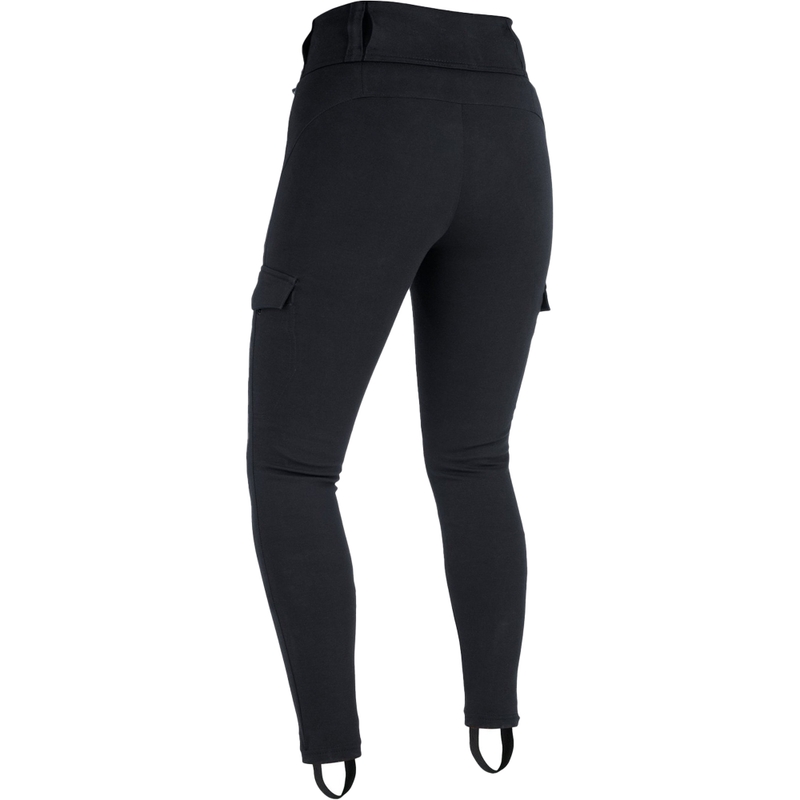 Leggings da motociclista da donna con fodera in aramide Oxford Super Cargo nero