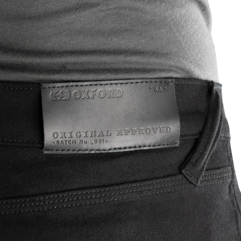 Jeans da motociclista da donna OXFORD ORIGINAL APPROVED SUPER STRETCH JEANS AA SLIM FIT neri