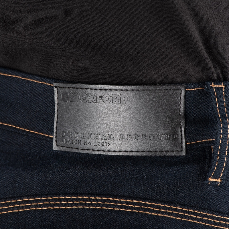 Jeans da motociclista da donna OXFORD ORIGINAL APPROVED SUPER STRETCH JEANS AA SLIM FIT blu indaco