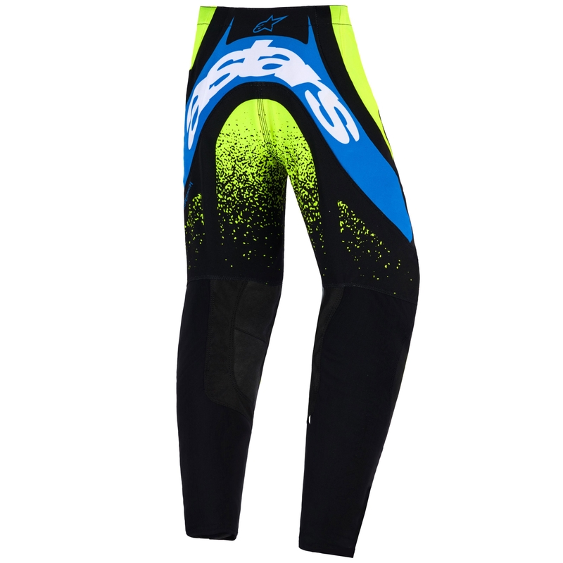 Pantaloni da motocross per bambini Alpinestars Techstar Nomur Blu scuro-Giallo fluo-Blu