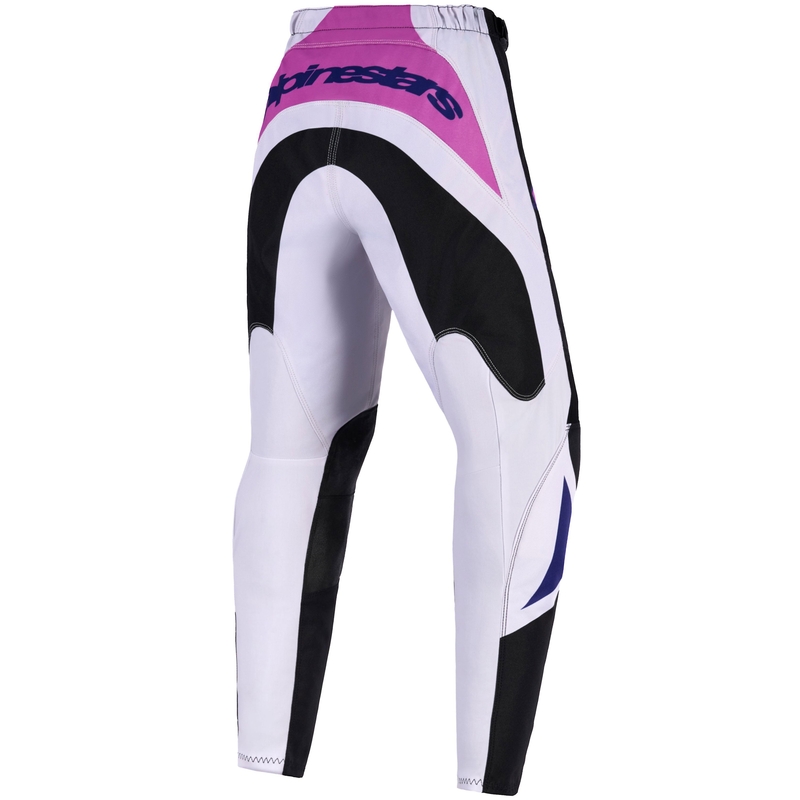 Pantaloni da motocross per bambini Alpinestars Fluid Grid Nero-Grigio chiaro-Viola