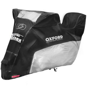 Telo coprimoto Oxford Rainex con vano portaoggetti, nero-argento